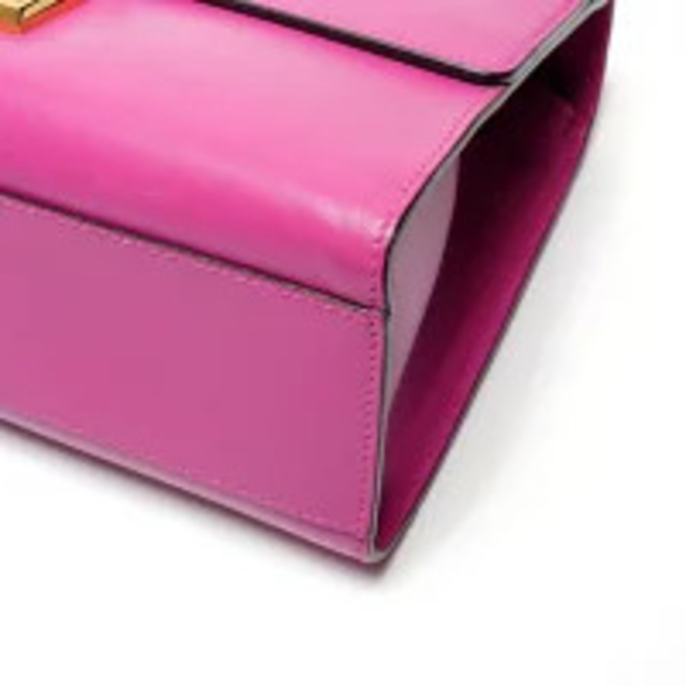 Gucci Chain Padlock Pink Shoulder Leather Bag - Picture 6 of 12